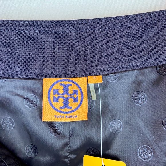 NWT Tory Burch Navy Pencil with Topstitch Detail - Picture 7 of 11